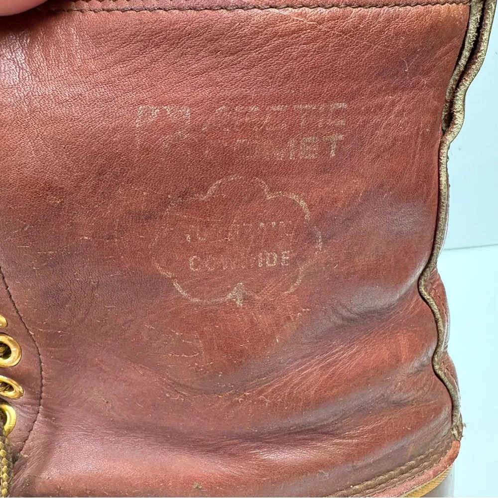 Vintage Arctic Comet Snow Duck Winter Boots Brown Leather Mens size 10